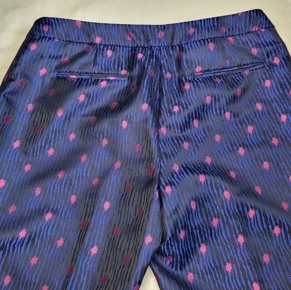 ANNE Klein Ankle Pants. Shimmery Pink and Blue. Very Beautiful. Ladies Size 6 - Picture 4 of 14